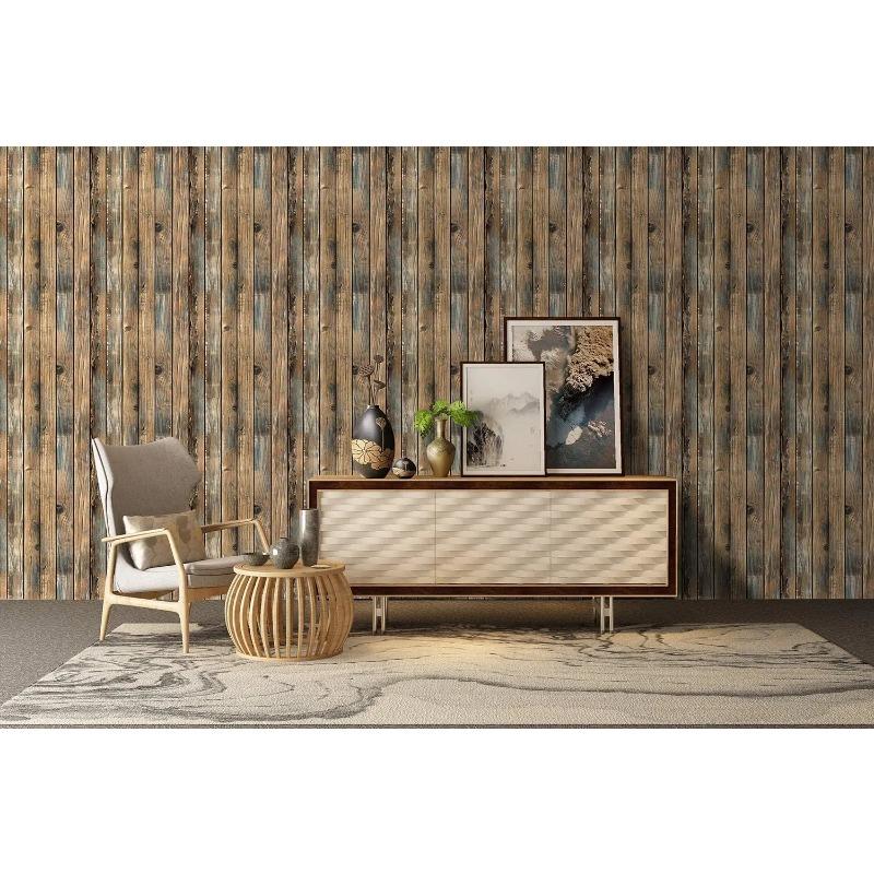 Wood Contact Paper Self-Adhesive Wood Wallpaper Peel and Stick Wood Wallpaper Vinyl Waterproof Removable Rustic Wood Wallpaper
