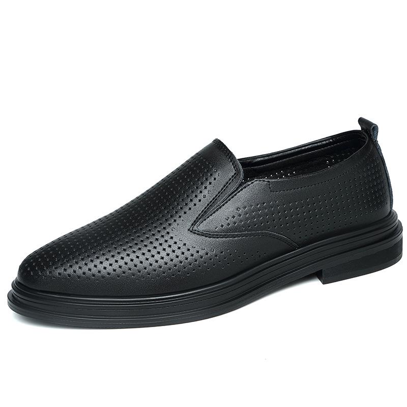 Men's Japanese Style Leather Sandals: Non-slip, Breathable, Soft Sole, Genuine Cowhide Casual Shoes
