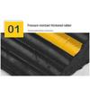 Bouchon de Pneu Auto Portable: Tapis de Rampe en Caoutchouc avec Cale Triangulaire Anti-Roulement