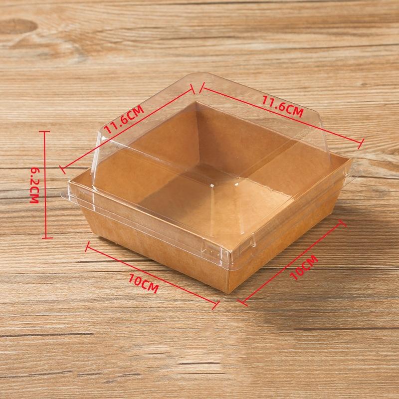 50PCS Dessert Packaging Box Cupcake Box Large Pastry Bakery Boxes With Picnic Food Packaging Box