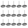 15Pcs 25mm Stainless Steel Wire Brush Set, T-Shape with 1/8" Handle Polishing Wheel Rotary Tool for Surface Polishing, Cleaning, Deburring