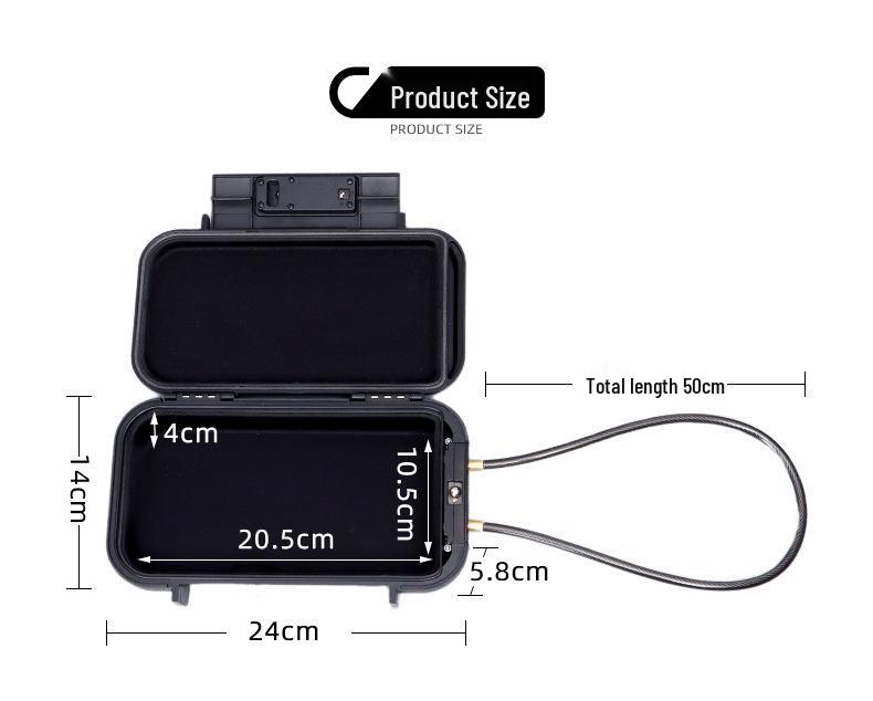 Portable Waterproof Password Storage Box for Beach and Travel