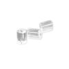 DIY Earring Accessories: Transparent Plastic Earplugs in Pentagonal, Octagonal, and Cylindrical Shapes