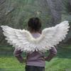 White Swallow Angel Feather Wings Adjustable Elastic Strap Kid Costume Party Supplies for Holiday Decor