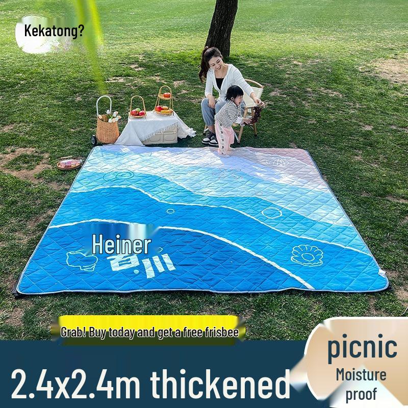 Moisture-Proof Picnic & Camping Mat: Thick, Waterproof, Machine-Washable Tent Ground Cover (240×240, 2.4M)