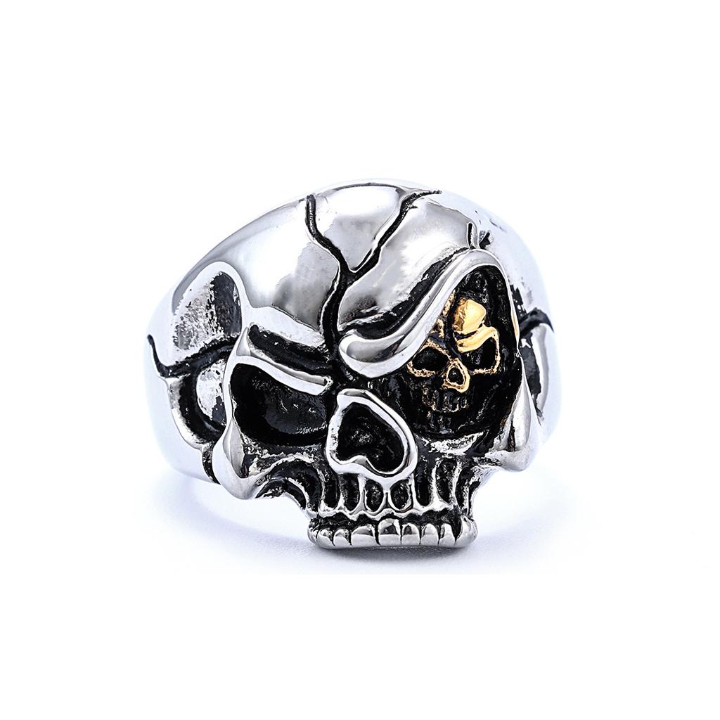 Vintage Punk Style Wielowzór Czaszki Pierścionki Unisex Biker Fajne Akcesoria na Palce