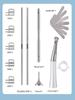 Dental 4:1 Reduction Contra Angle Handpiece Interproximal Strips Set 10Pcs Interproximal Stripping Dentistry Instruments