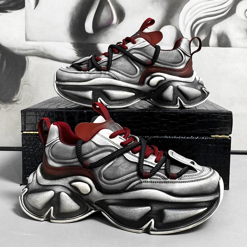 Sneaker Casual Scarpe da Ginnastica da Uomo Scarpe Morbide e Confortevoli per Uomo Sport e Tempo Libero Mocassini con Fondo Spesso Resistenti all'Usura Moda