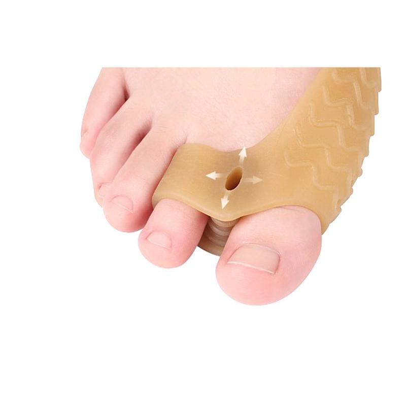 2 Stück Großzehen-Geradehalter Daumen Valgus Schutz Silikon Gel Fuß Zehen