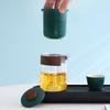 Glass travel tea set outdoor portable one pot three cups merchandise gifts bank insurance business gift