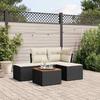 VidaXL Garden Lounge Set with Cushions 5 Pcs, Patio Sofas, Patio Furniture Set, Outdoor Furniture, Black 3255916
