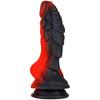Black Unicorn Mixed Color Liquid Silicone Big Penis Simulation Posterior Anal Plug Fake Penis Adult Products