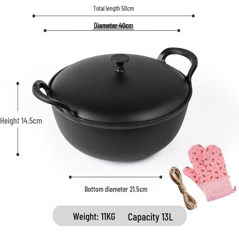 

ZISIZ 40cm Yuanbao Multi-function Wok with Lid