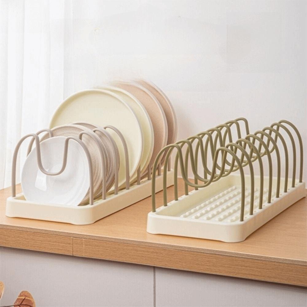 Sturdy Dish Drying Rack Multi-purpose Kitchen Shelf New Pot Lid Holder  Kitchen Storage Organizer