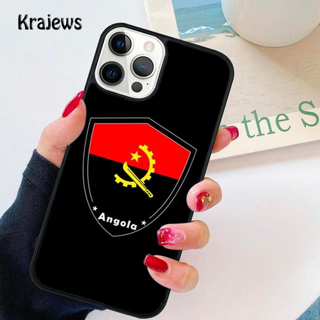 Angola Flag Soft Phone Case For iPhone 14 XR X XS Max 5S 6S 7 8 Plus SE 2020 11 12 13 Pro Max Mini Phone Cover