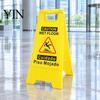 Bilingual Caution Sign Wet Floor Safety Sign, Double Sided English Spanish Yellow Warning A-Frame Foldable for Indoor Outdoor