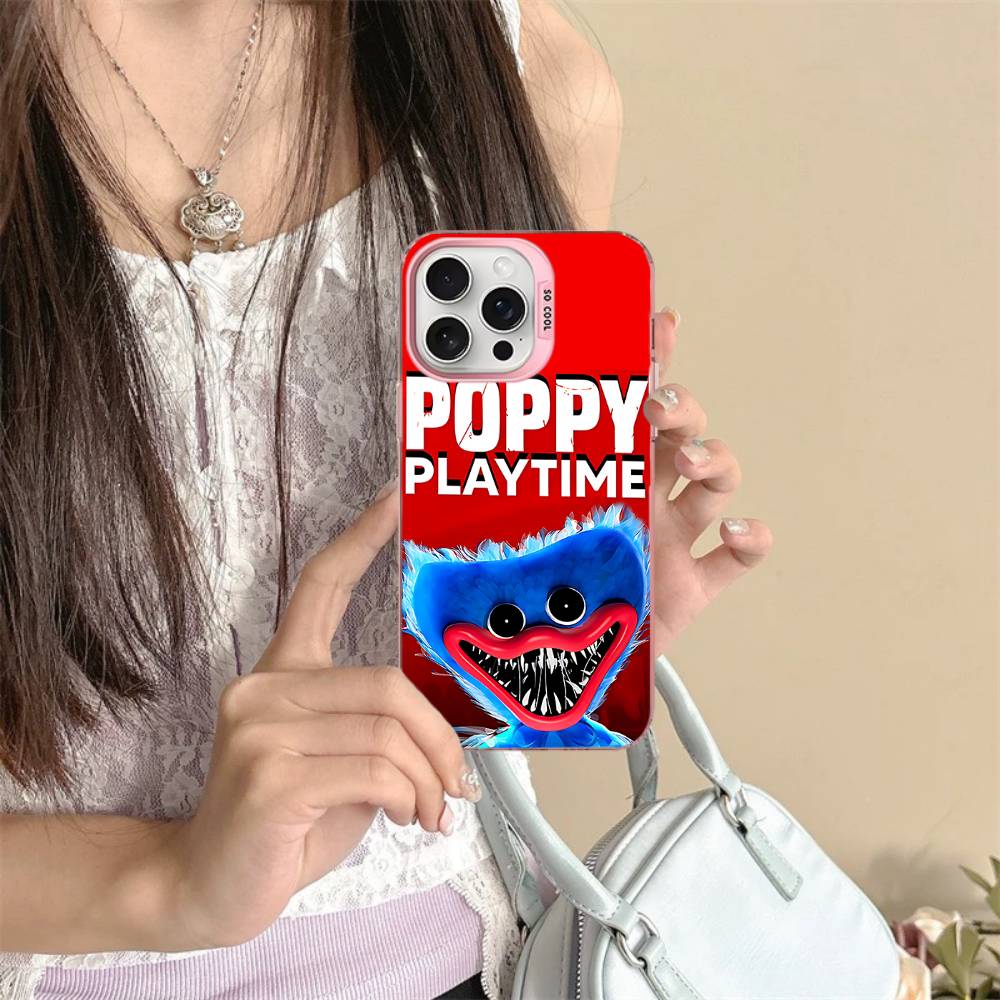 

P-Poppy-ys Гра Час гри-es Барвистий чохол для телефону Для iPhone 17 16 15 14 13 12 11 Pro Max Plus Матовий чохол iPhone 12 pro