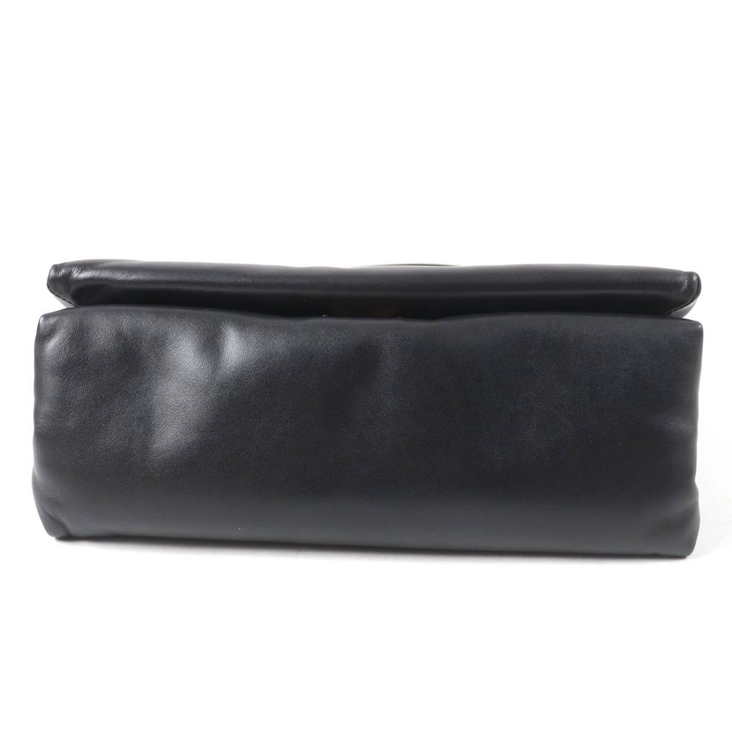 MARNI Shoulder Bag PRISMA puffer 2WAY hand black leather Women BMMP0130U1 Used
