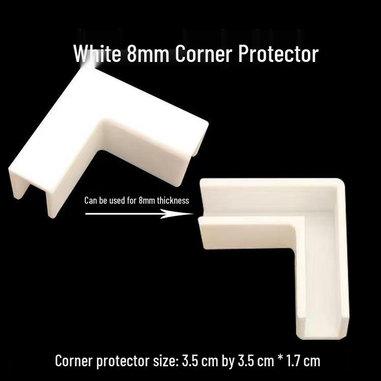 Fish Tank 90° Corner Protector: Anti-Collision High Shoulder Clip for Glass Grooves