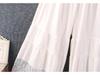 Chiffon Wide-Leg Lace Patchwork Pants - Women's Summer Qipao Style
