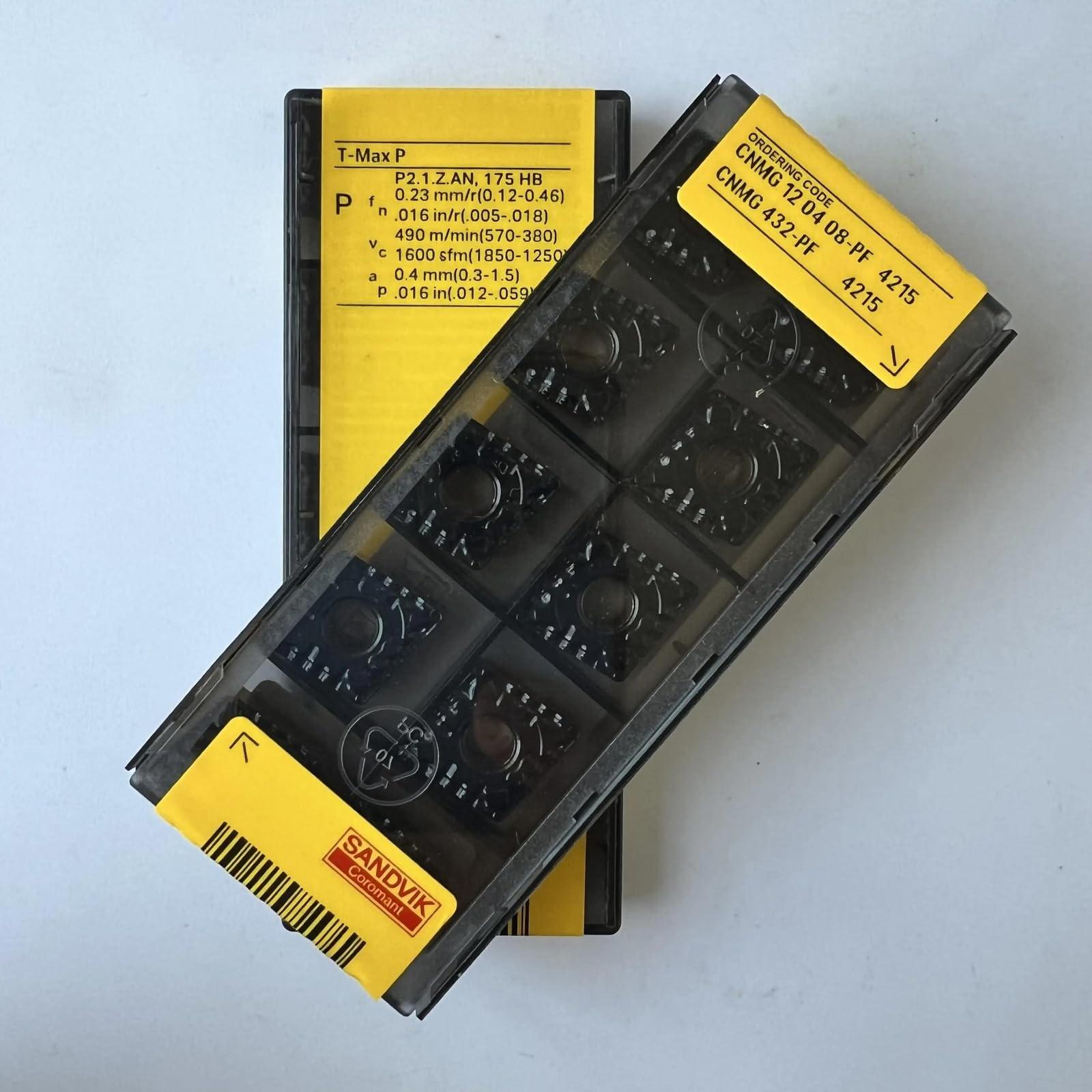 Originale Sandvik / CNMG120408-PF 4215 / Lama in metallo duro per tornio CNC 10 PZ
