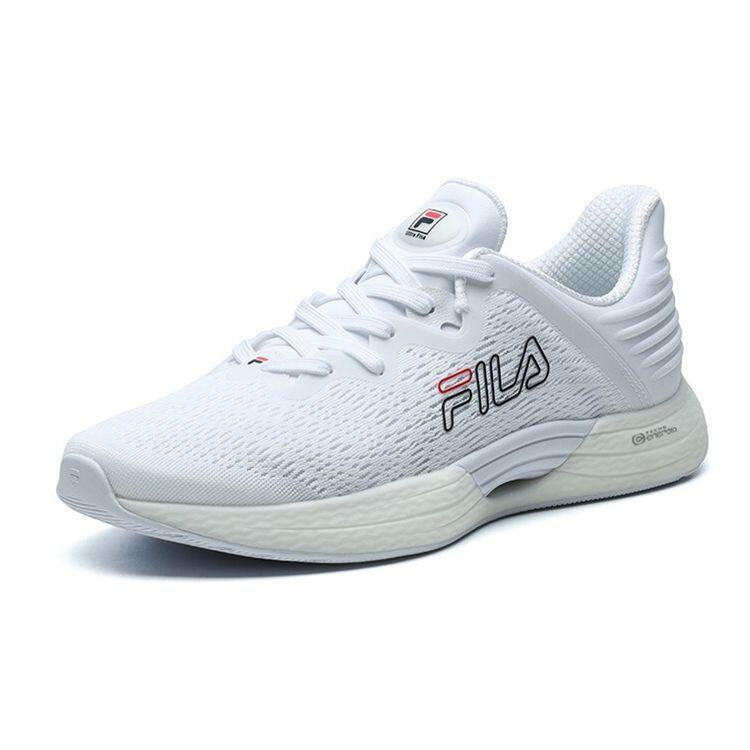 FILA Heritage-FHT Comfortable Fabric Low-Top Marathon Running Shoes Women sneaker White A12W122104FWT