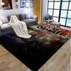 Manchester United F.C Pattern Rug, Indoor/Outdoor Mat, for Picnic, Gameroom, Bedroom, Office, Living Room, Home Decor Carpet, Birthday Gift