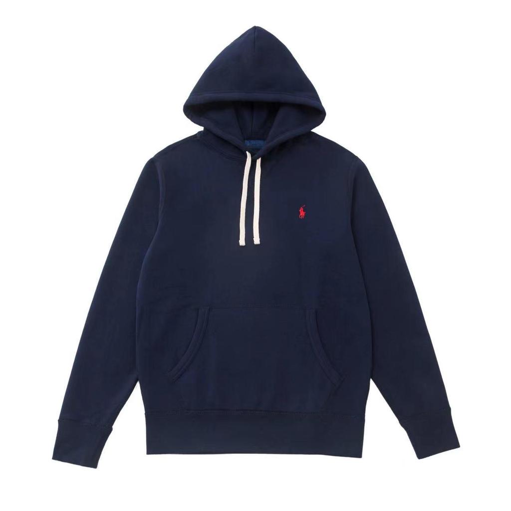 Ralph RL Gestickter Fleece-Hoodie mit Pferd - Unisex Lässiges Polo-Sweatshirt