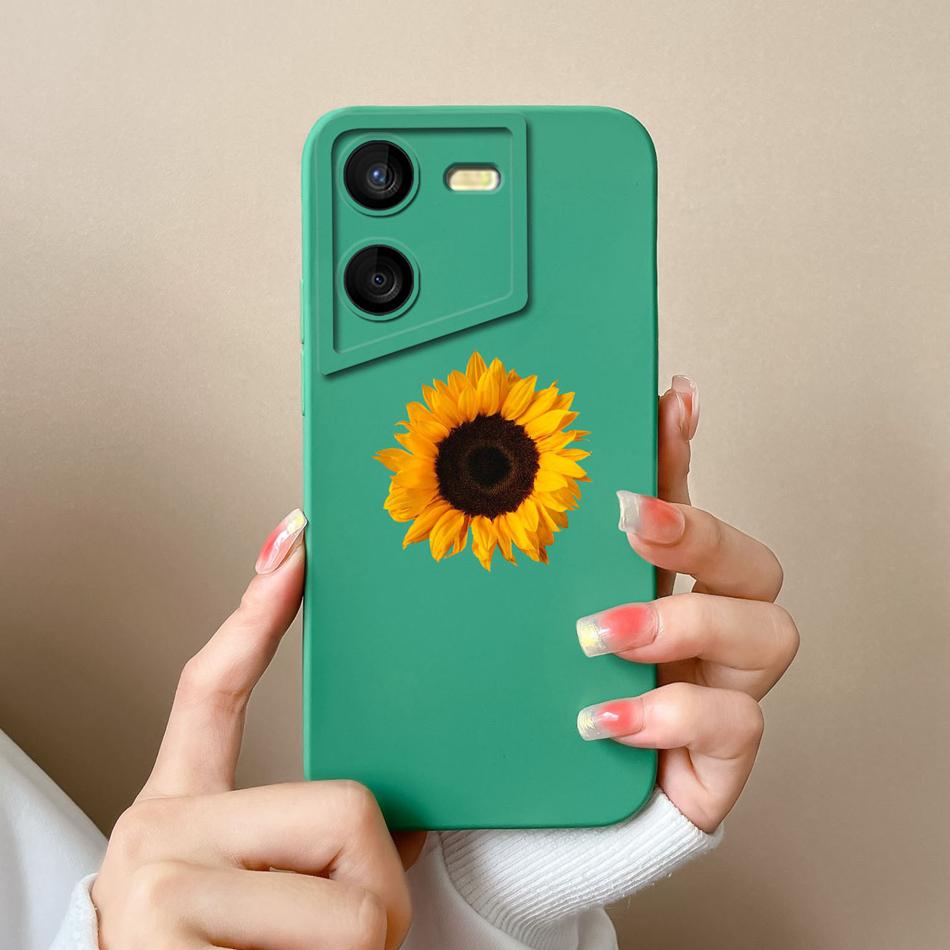 Case For Tecno Pova 5 Pro Floral Pilot Soft Liquid Silicone Camera Lens Protection Anti Drop Back Cover For Tecno Pova5 Pro Capa