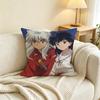 Anime I-Inuyasha  Pillow Case Square Double-Sided Sofa Cushion Cover Bedroom Bedside Pillow