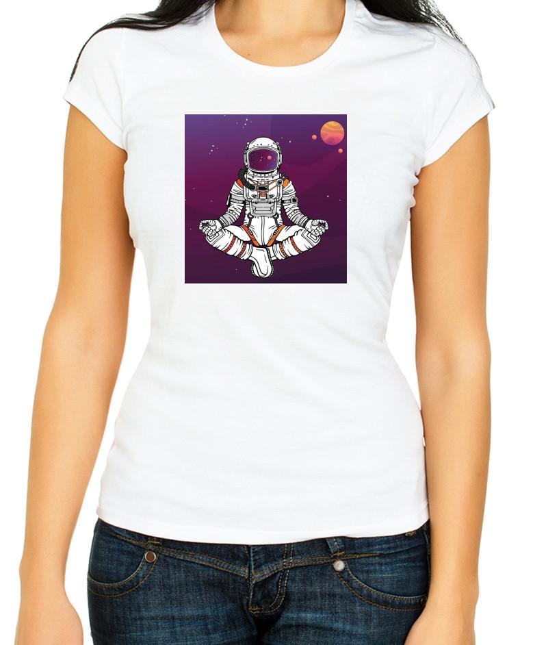 

Astronaut yoga in space 3/4 Short Sleeve T Shirt Woman G094 3XL