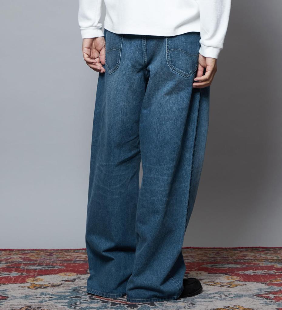 Lee 101 101-Z WIDE denim pants mid blue LL PlusLong