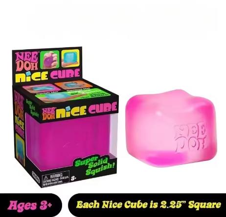 Trending Nee Doh Jellyfish & Cube Squish Toy, Soft Jelly Squeeze Stress Relief Fidget Toy, Sensory NeeDoh for Kids & Adults