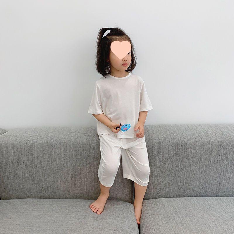 Children's Summer Modal Pajama Set - Soft, Lightweight, and Loose Fit for Boys and Girls