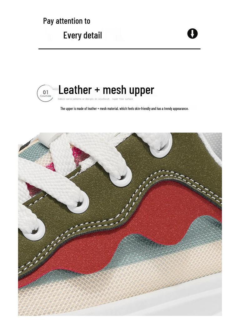 Pánské letní plátěné boty s prodyšnou síťovinou 2025: Ležérní, všestranné tenisky v korejském stylu