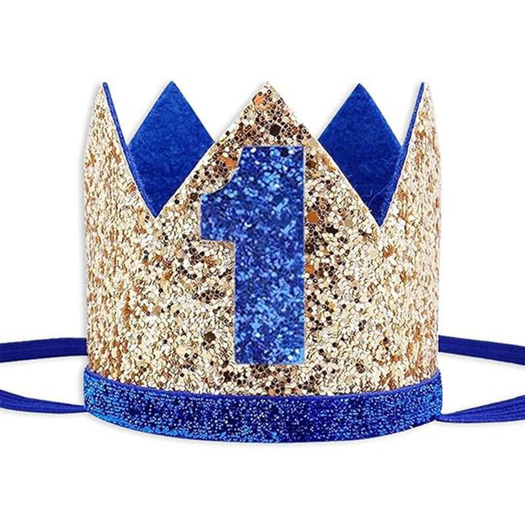 Baby 1st Birthday Hat, Birthday Party Decorations, Kids Party Props Shooting, Party Supplies Baby Birthday Crown Party Hat