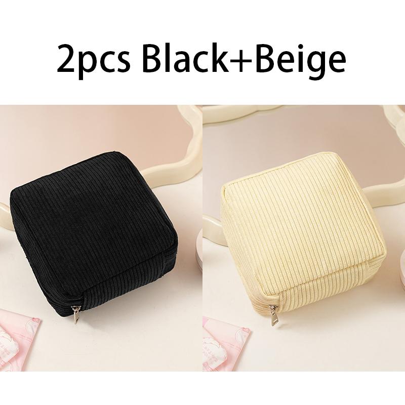 Toiletry Bag Sanitary Pad Pouch Small Makeup Bag Cosmetic Storage Pouch Women Pad Pouch Cute Cable Case SNBD003