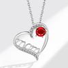 Eternal Heart Delicate Clavicle Necklace For Women Versatile Birthday Gift Elegant Pendant Jewelry Accessory
