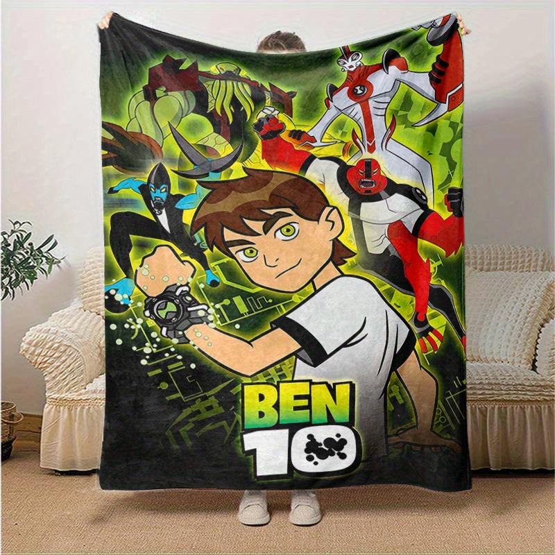 

1pc, Ben 10 Alien Force Throw Blanket, Soft & Cozy Coverlet for Friends, Perfect for Bedding, Couch, Travel, Camping, Car, Beach, Office Nap, Gift Ide 130x150cm