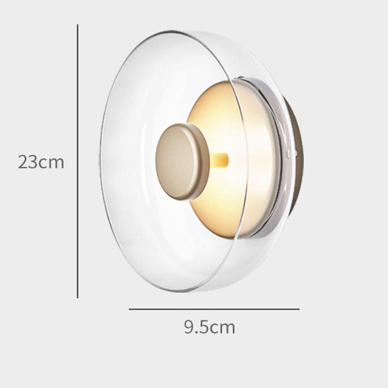 Glass Wall Lamp For Living Room Bedroom Night Sofa Next To Cabinet Model Bedroom Decorative Kinkiet
