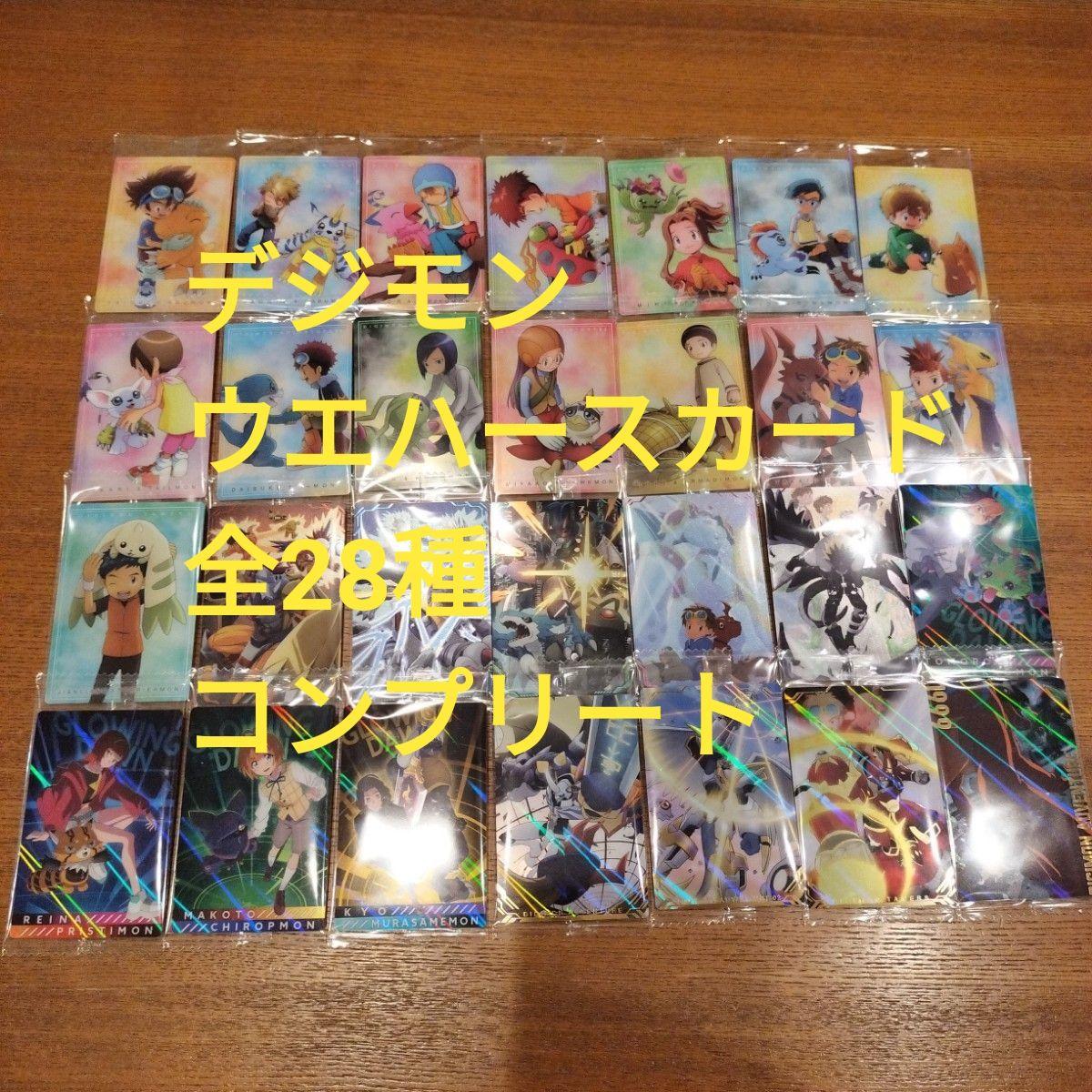 Used Digimon Visual Art Collection Card Wafer All 28 Types Complete