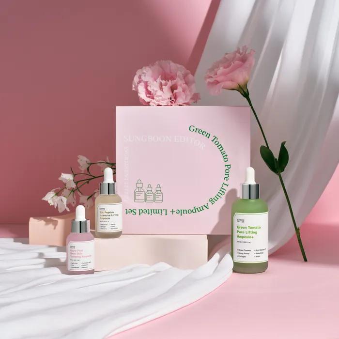 Grüne Tomate Poren Ampulle 75ml + 2 Mini Ampullen