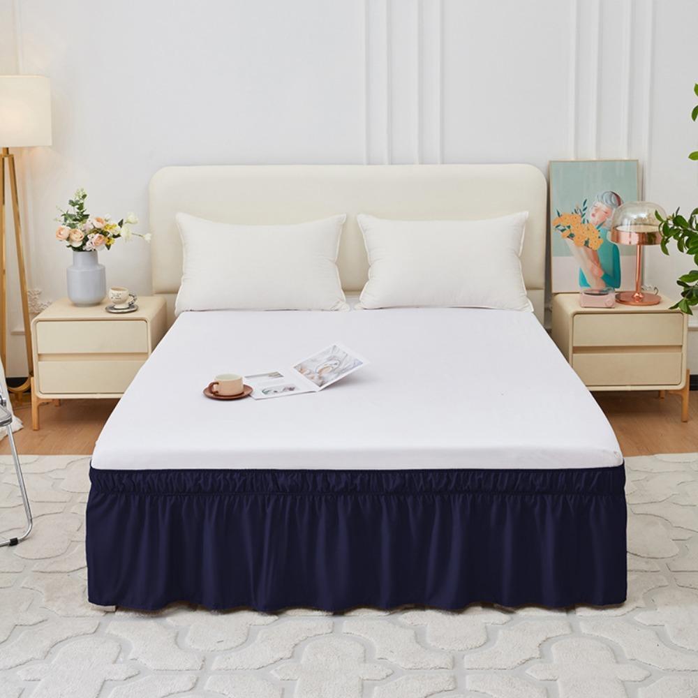 Ruffles Bed Dust Cover Fade Resistant Bed Protector Bed Accessory Bed Skirt  Hotel