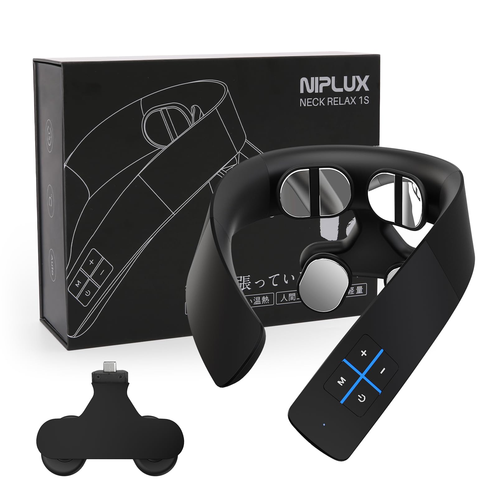

NIPLUX NECK RELAX 1S термошейный пояс для шеи, плеч, шеи, тихий, легкий, расслабляющий, подарок, грелка для шеи, черный цвет [Новый выпуск] чёрный