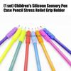 14/28 szt. Ergonomiczne nakładki na długopisy ułatwiające pisanie Miękkie silikonowe nakładki na długopisy Uchwyt na ołówek Uchwyt dla dzieci Małych dzieci Uczniów Pismo ręczne