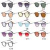 Polygon Frame Punk Sunglasses Vintage Small Ocean Color Eyewear Avant Garde Sun Glasses for Women & Men