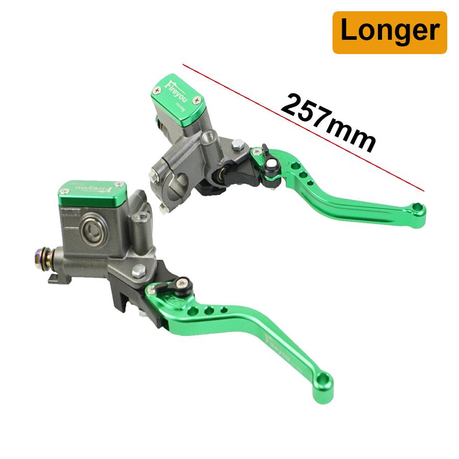 One Pair 14mm Piston Moto Bike Hydraulic Clutch Lever Right Hand Brake Master Cylinder Pump Lever 22mm Universal Street Pit Bike