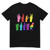 Anti Trump Hand Sign Lgbt Sign Language Lgbtq Rainbow Asl Tshirt