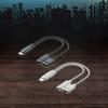 2-in-1 USB C Splitter Dual Charger Adapter Fast PD 100W Audio Dongle Cable 100W USB C Headphone Charger for Camera DC for Call