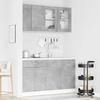 Kitchen Unit Lyon 4 Pcs Concrete Grey Wood Based Material